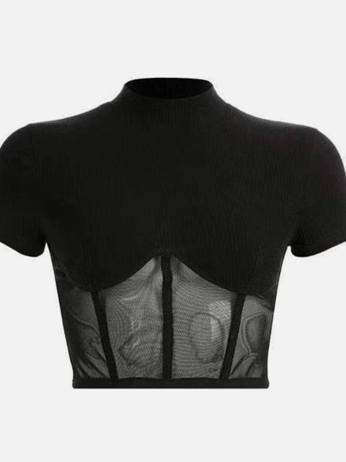 Translucent Short Sleeve T Shirt