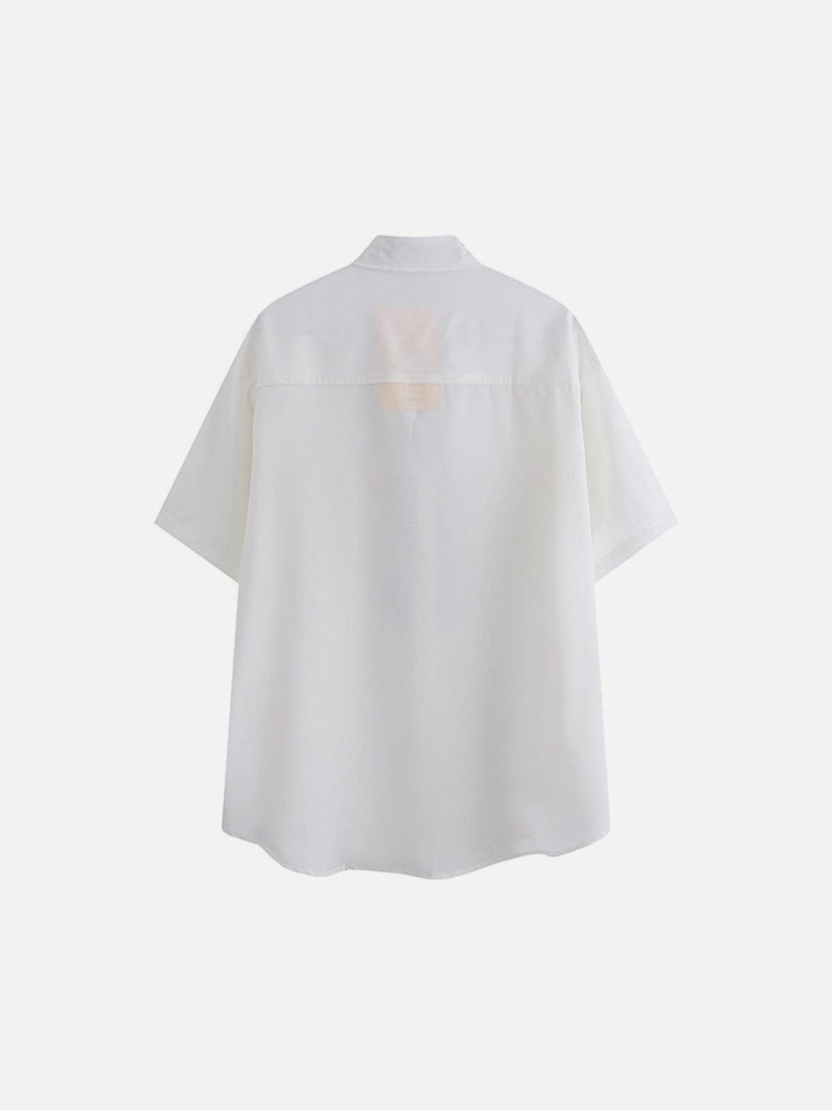 Falme Chain Tie Short Sleeve Shirt