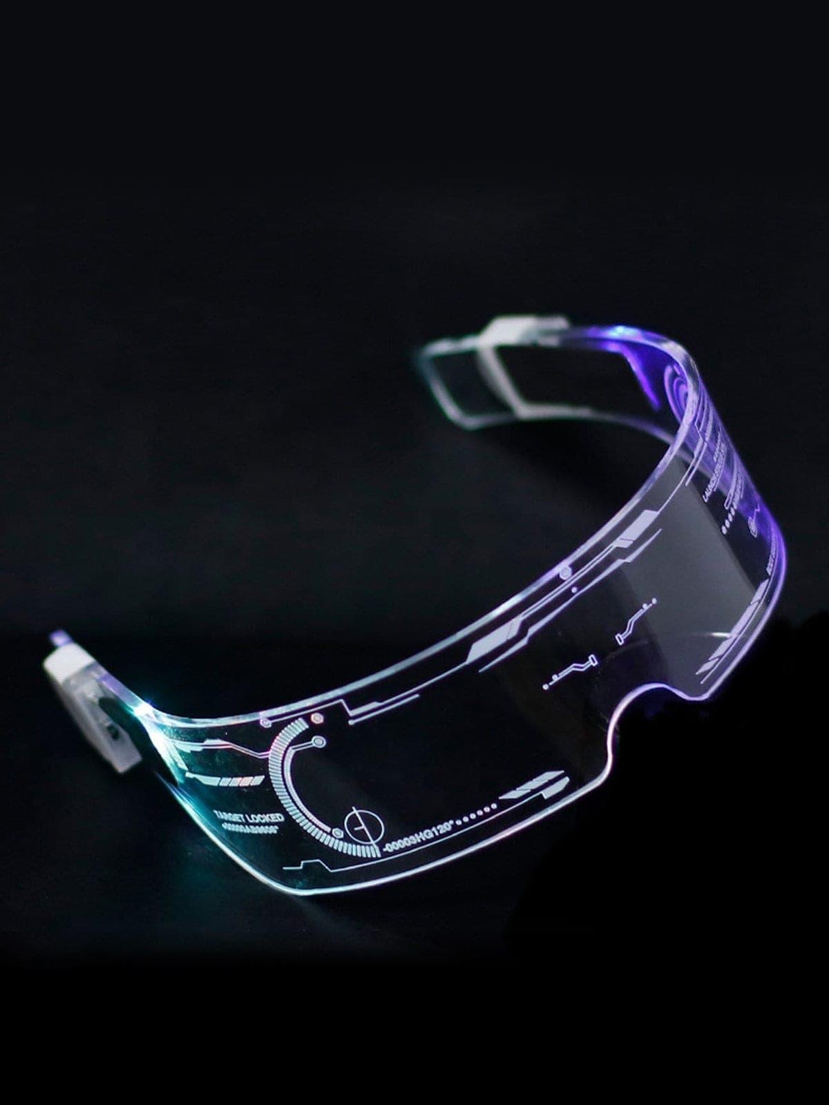 Cyberpunk Cool Wireless LED Glasses