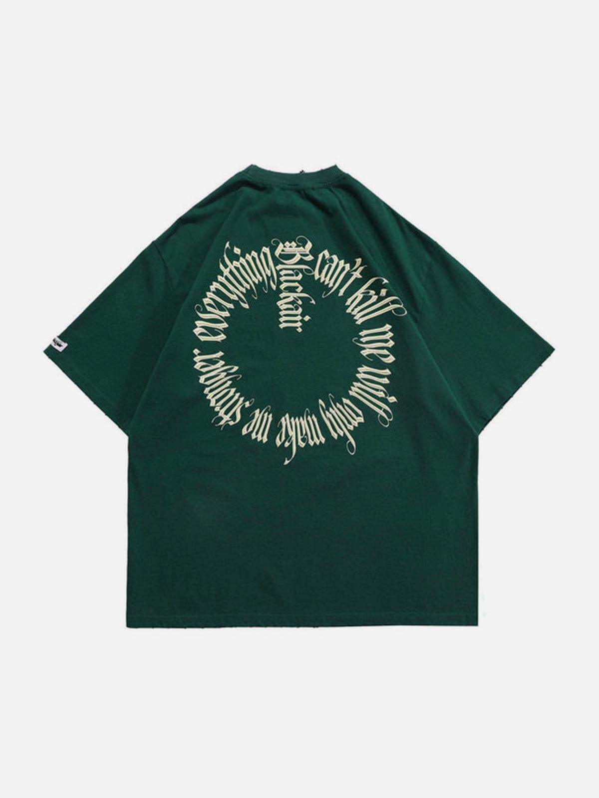 Cut Circle Letters Tee