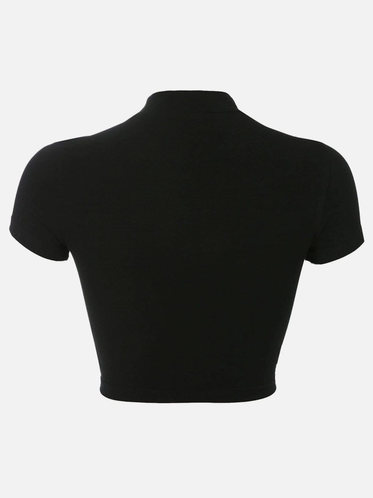 Techwear Slim Ribbons Short Sleeve T-shirt