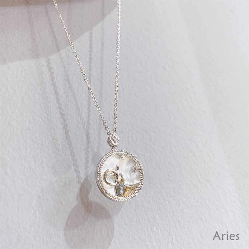 Constellation White Fritillary Necklace