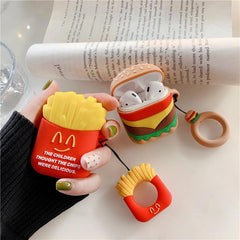 French Fries Burger Airpod Case