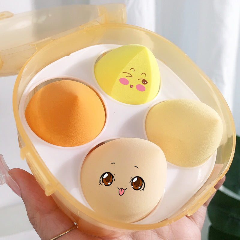 Bear Beauty Egg Powder Puff Set