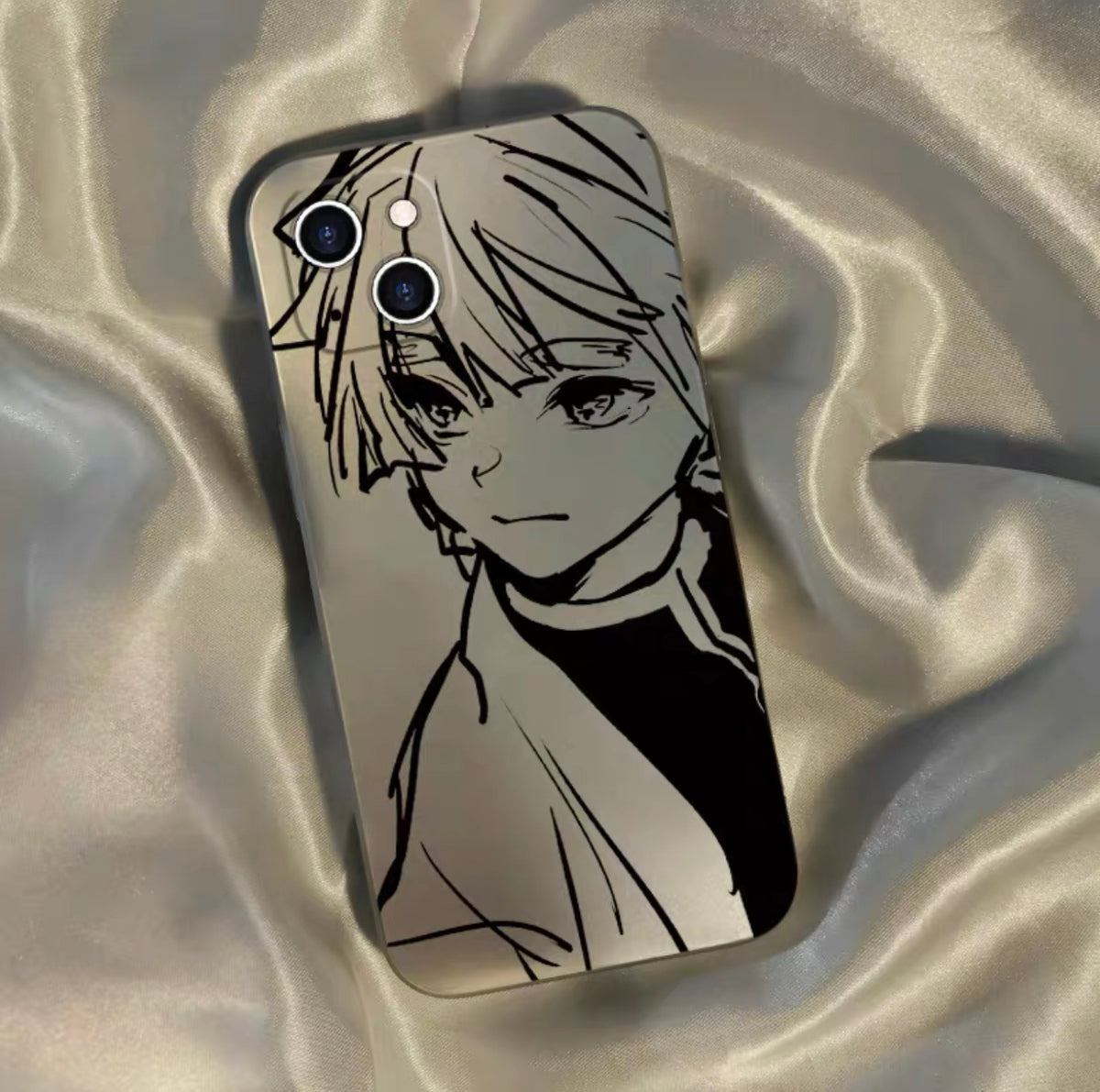 Demon Slayer Silver Gray Phone Case(Agatsuma Zenitsu)