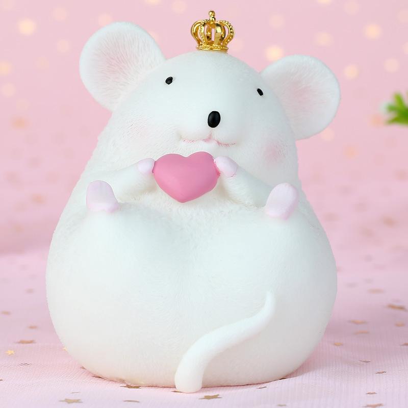 Little Fat Mouse Heart Piggy Bank