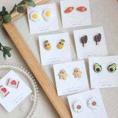 Cartoon Simulation Resin Earrings