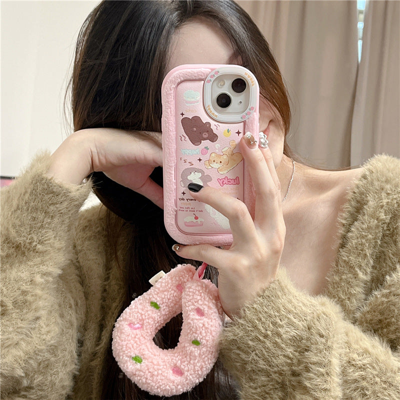 Cute Cartoon Strawberry Animal Phone Case