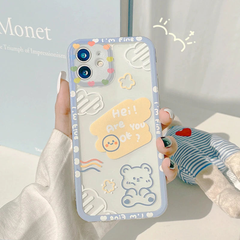 Cartoon Cloud Bear Phone Case