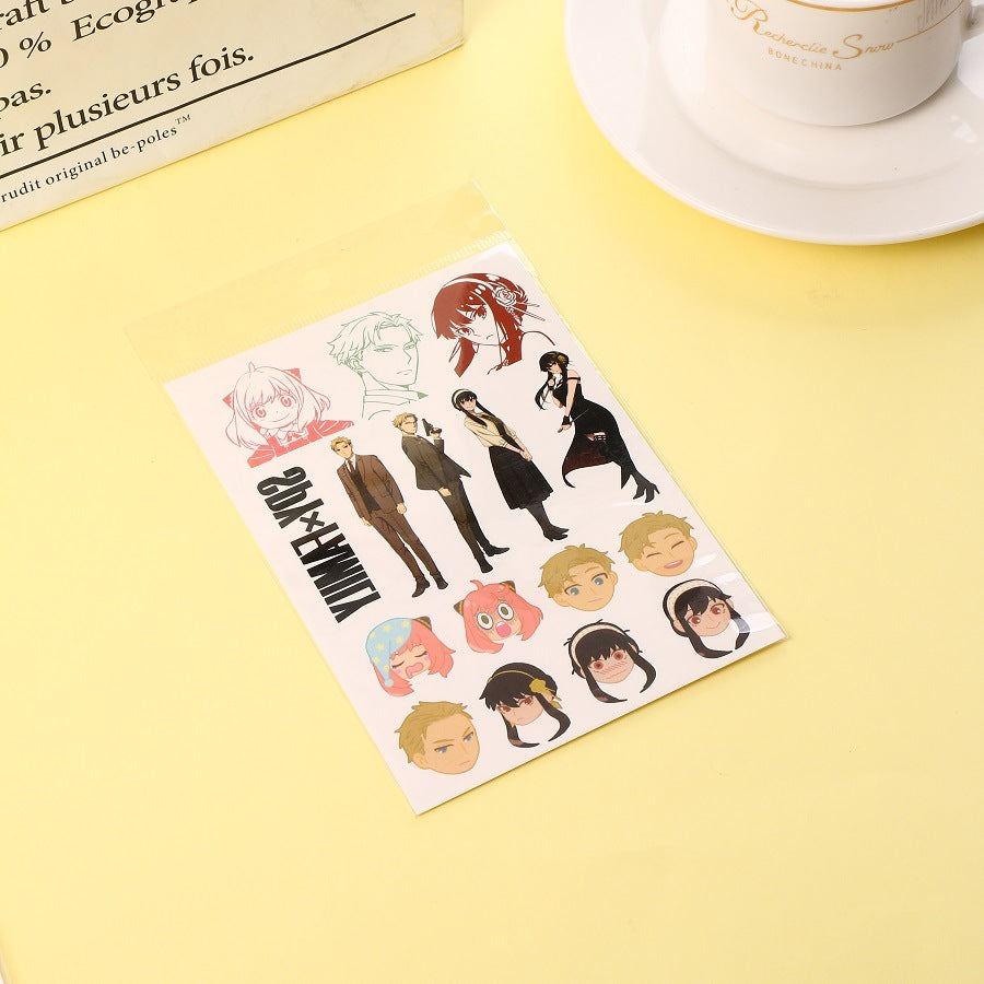 Anime Series Tattoo Sticker