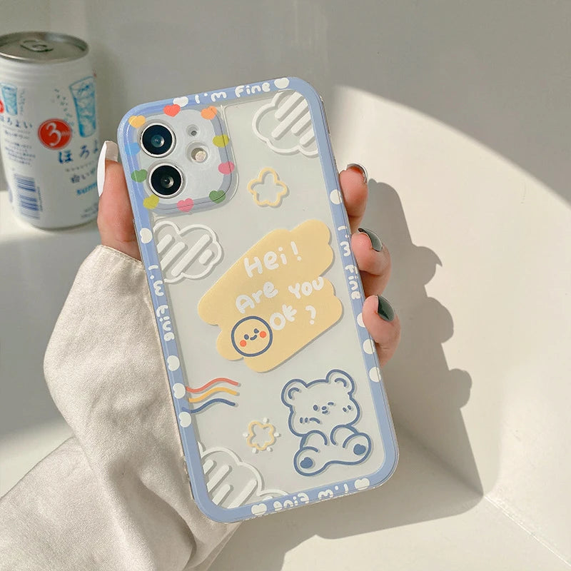 Cartoon Cloud Bear Phone Case