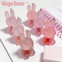 Gegebear Bear Cute Rabbit Fur Matte Lip Gloss