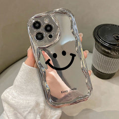 Kawaii Smiley Silver Phone Case