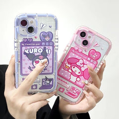 Cute Cartoon Luminous Border Phone Case