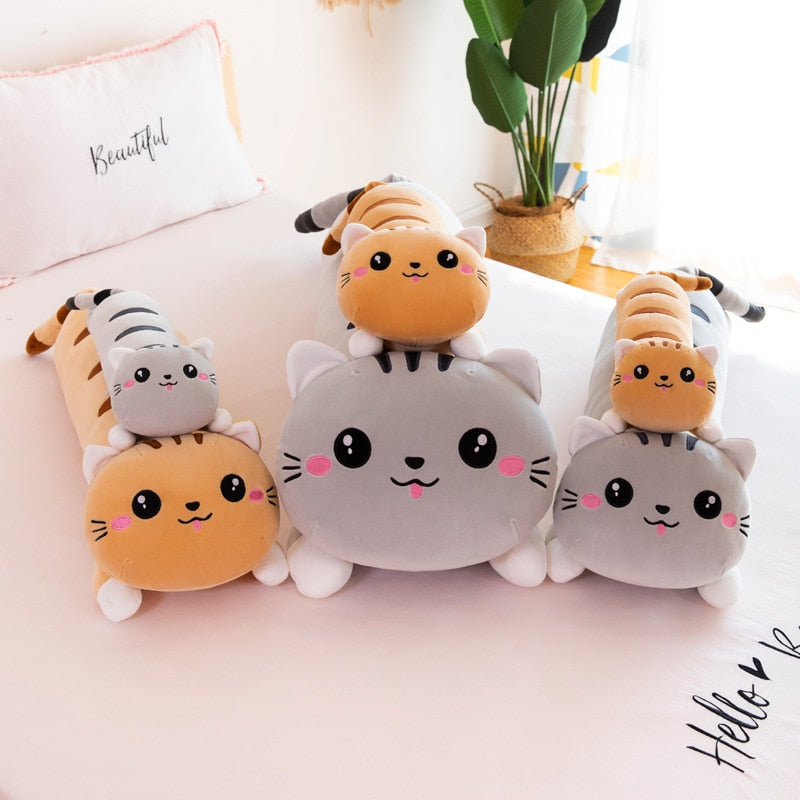 50-130cm cat pillow plush toy children's gift lovely doll sleeping pillow girl birthday gift doll doll creative Christmas gift