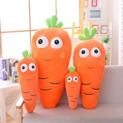 Muñeco de peluche de zanahoria de 50/70/100/120 cm, relleno de frutas y verduras kawaii, juguetes para niños, regalos de cumpleaños, decoración del hogar. 