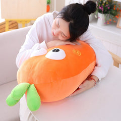 Muñeco de peluche de zanahoria de 50/70/100/120 cm, relleno de frutas y verduras kawaii, juguetes para niños, regalos de cumpleaños, decoración del hogar. 
