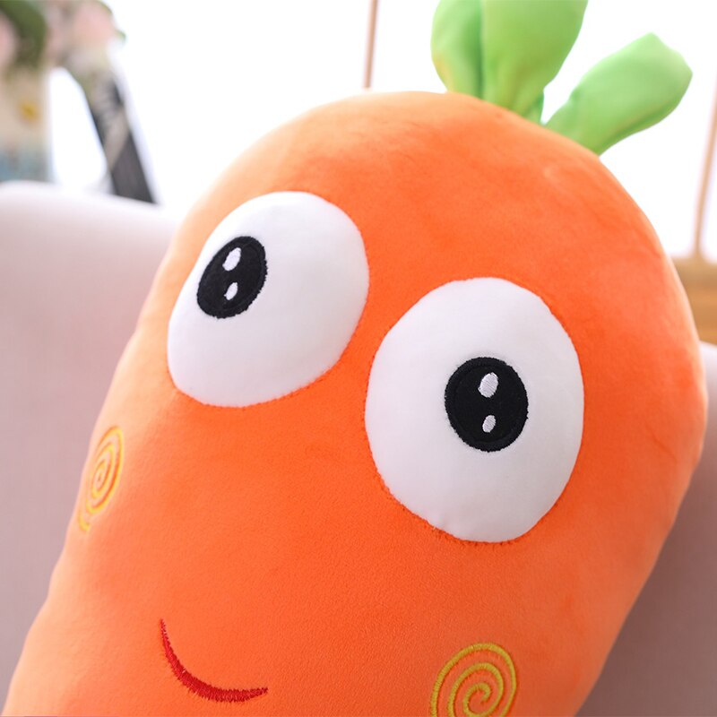 Muñeco de peluche de zanahoria de 50/70/100/120 cm, relleno de frutas y verduras kawaii, juguetes para niños, regalos de cumpleaños, decoración del hogar. 