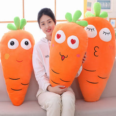 Muñeco de peluche de zanahoria de 50/70/100/120 cm, relleno de frutas y verduras kawaii, juguetes para niños, regalos de cumpleaños, decoración del hogar. 