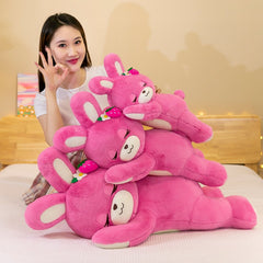 50/70/90Cm Cute / Soft / Rabbit Plush Toy / Rose Red Strawberry Bear Rabbit Pillow /doll/children's Birthday Gift/christmas Gift