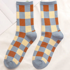 Blue Cotton Socks