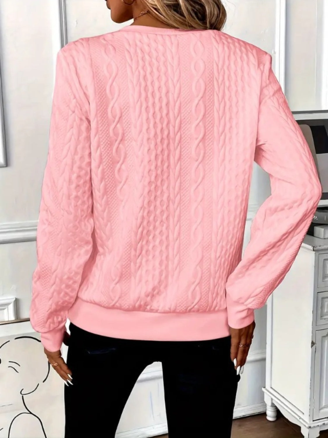 Half Zip Long Sleeve Sweatshirt