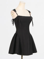 Lace Up Mini Cami Dress