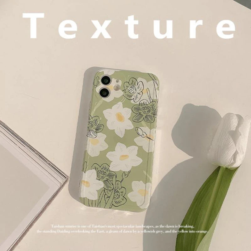 INS Style Retro Flower Phone Case