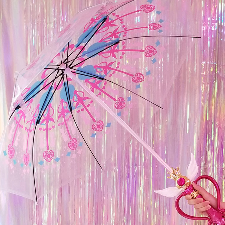 Cool Fashionable Cartoon Anime Girl Umbrella