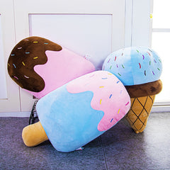 50CM New design 3D sweet ice cream pillow cushion car waist support cushion Soft Plush Stuffed Doll Toys Creative Pillow