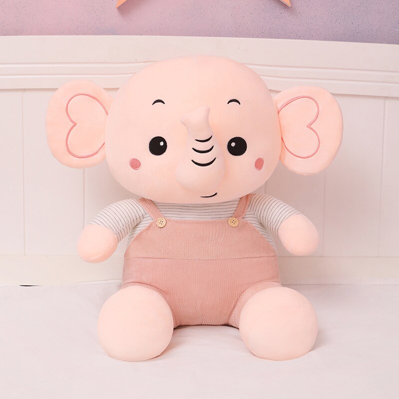 50cm-80cm Kawaii Elephant Plush Animal Toys Kids Soft Stuffed Elephant Doll Baby Appease Toys Home Decor Children Birthday Gifts