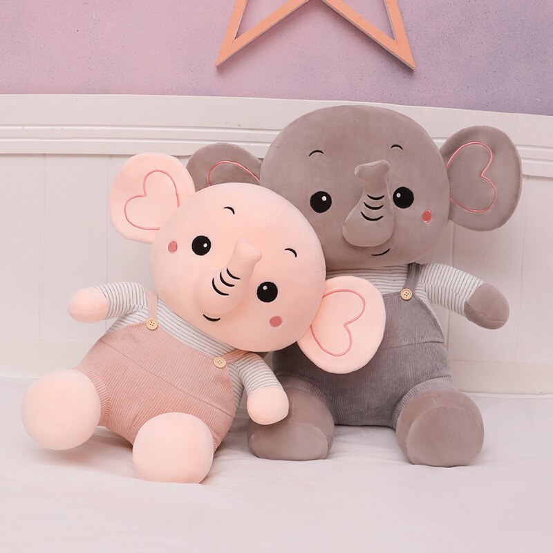 50cm-80cm Kawaii Elephant Plush Animal Toys Kids Soft Stuffed Elephant Doll Baby Appease Toys Home Decor Children Birthday Gifts