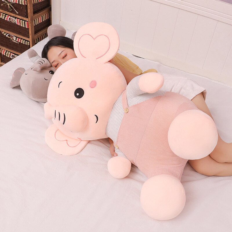 50cm-80cm Kawaii Elephant Plush Animal Toys Kids Soft Stuffed Elephant Doll Baby Appease Toys Home Decor Children Birthday Gifts