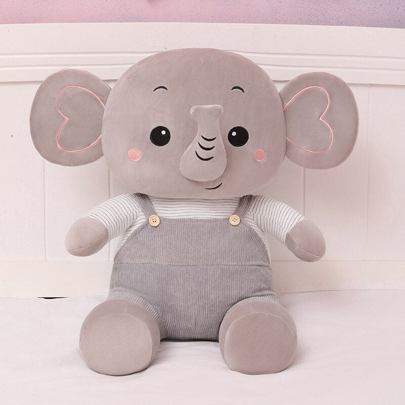 50cm-80cm Kawaii Elephant Plush Animal Toys Kids Soft Stuffed Elephant Doll Baby Appease Toys Home Decor Children Birthday Gifts