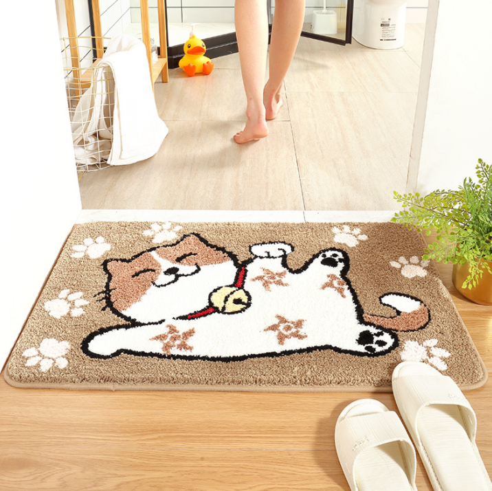 New Cartoon Flocking Carpet