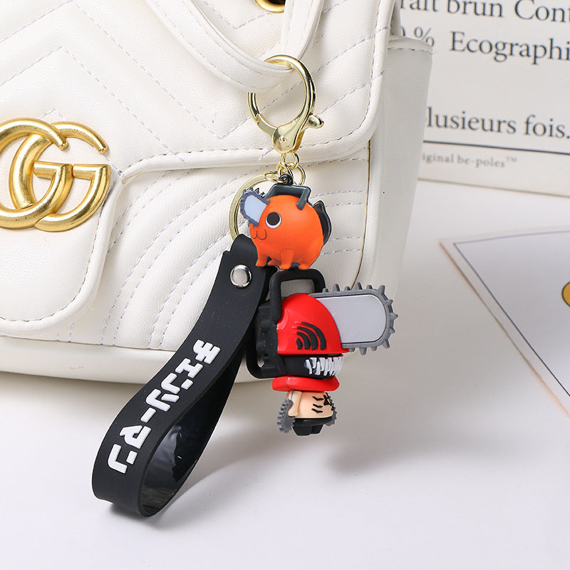 Chainsaw Man Silicone Pendant Keychain