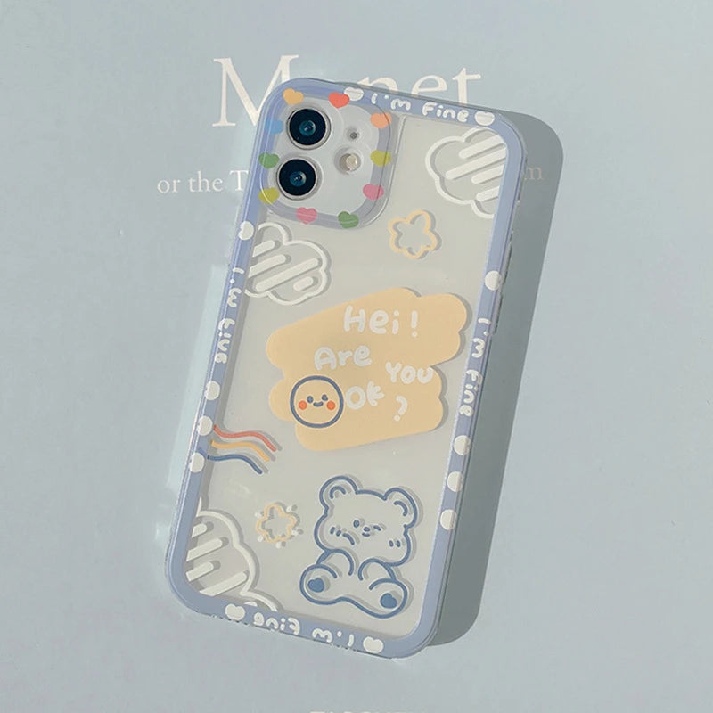 Cartoon Cloud Bear Phone Case