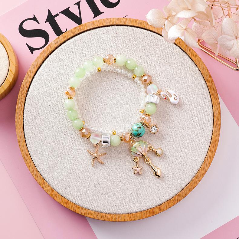 Sweet Starfish Shell Flower Bracelet