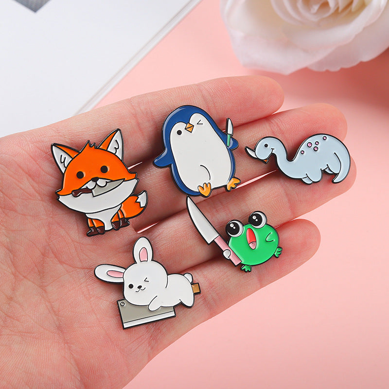 Cute Rabbit Penguin Pins