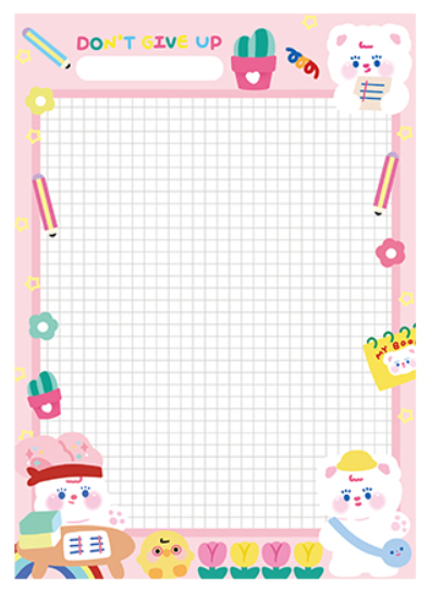 Cute Invitation Series Grid Memo