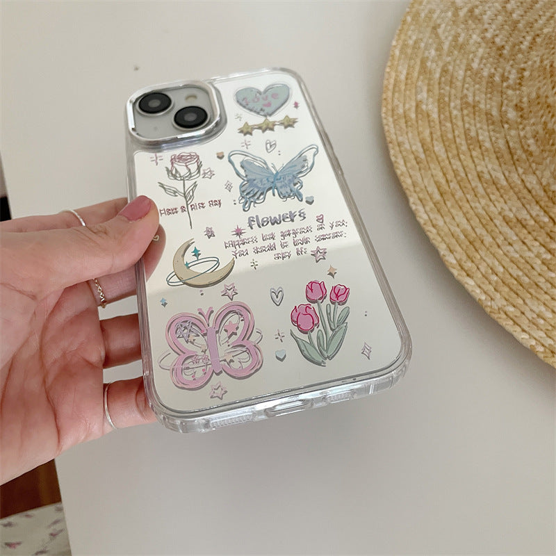 Graffiti Flower Butterfly Holder Phone Case