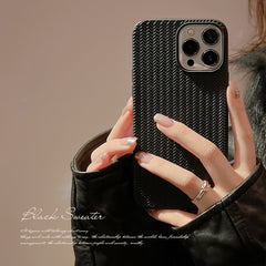 Solid Woven Pattern Phone Case