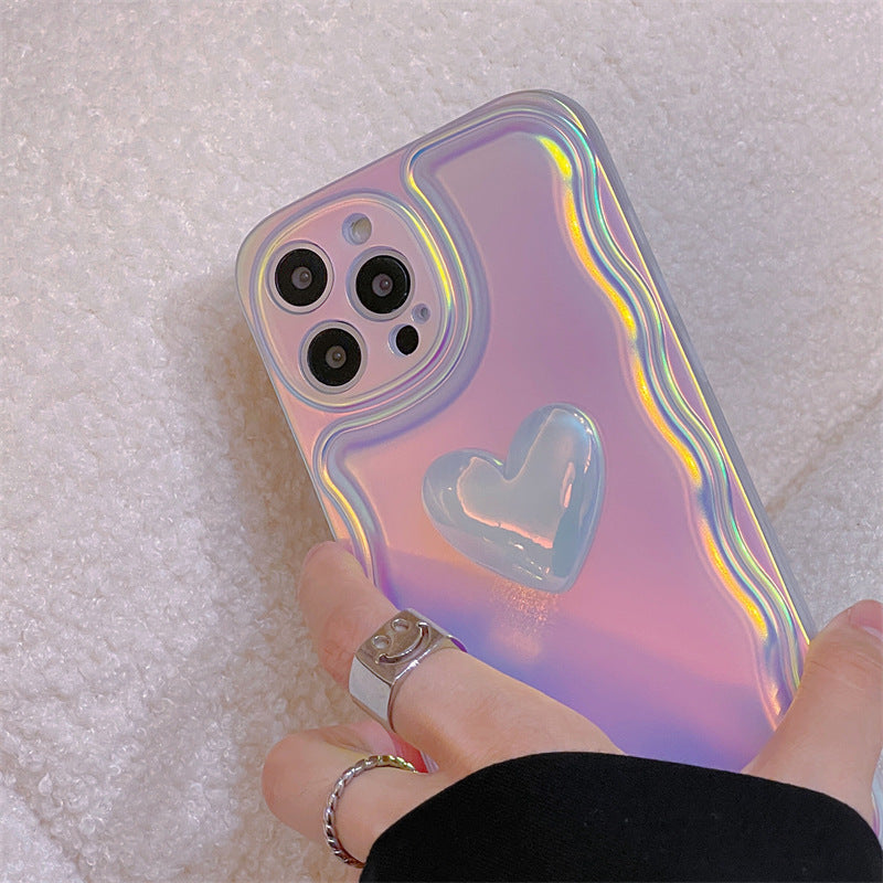 Laser Three-dimensional Love Phone Case