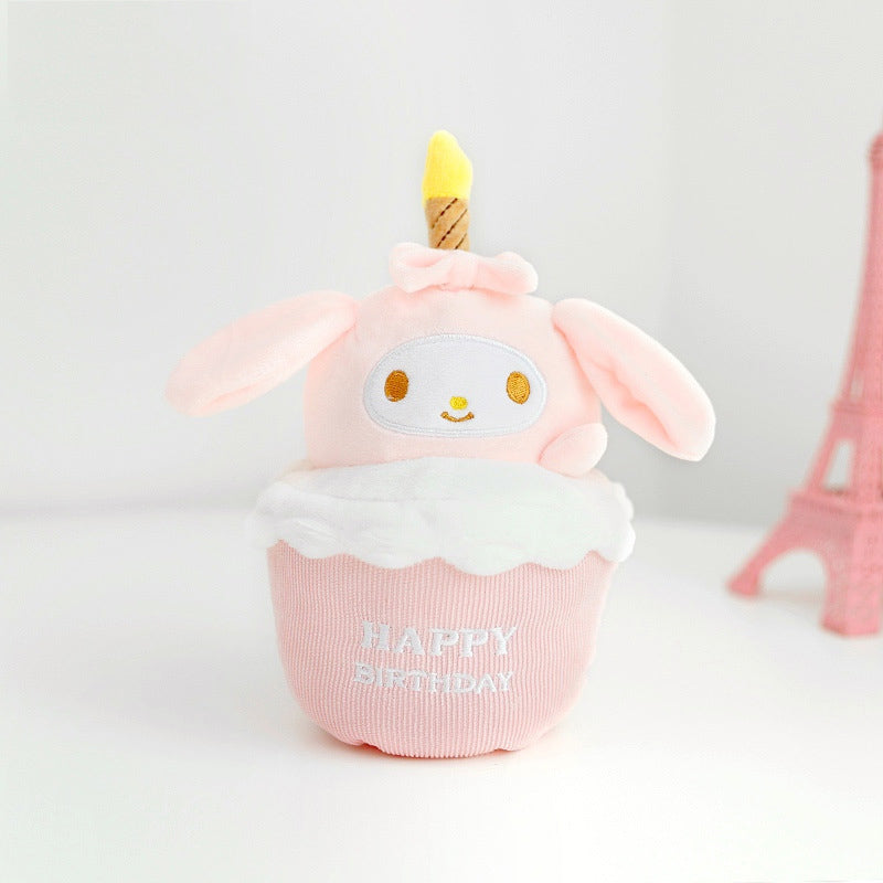 Birthday Cake Shape Plush Doll