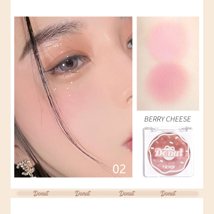 Cute Donut Colorblock Blush