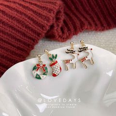 Christmas Elk Earrings