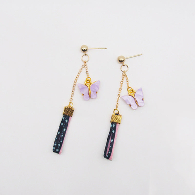 Anime Bufferfly Long Earrings