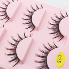 Natural Curled A-type False Eyelashes