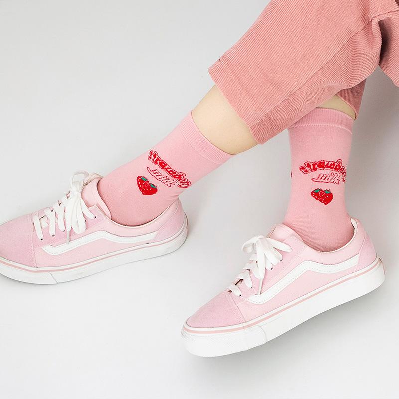 Cartoon Strawberry Socks