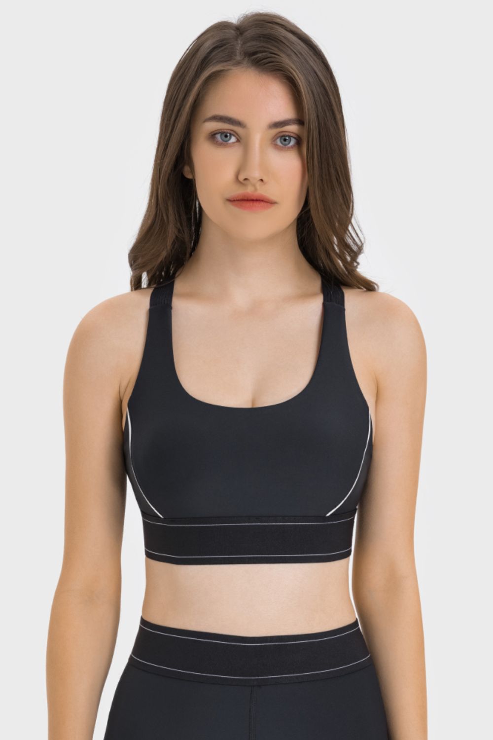 No Underwire Cropped Active Bra